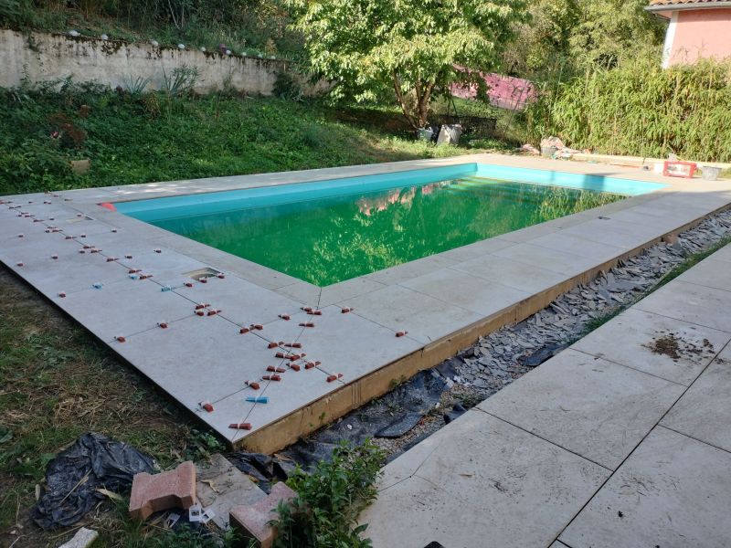 Carrelage plage de piscine